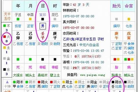 子平八字命盤|生辰八字算命、五行喜用神查詢（免費測算）